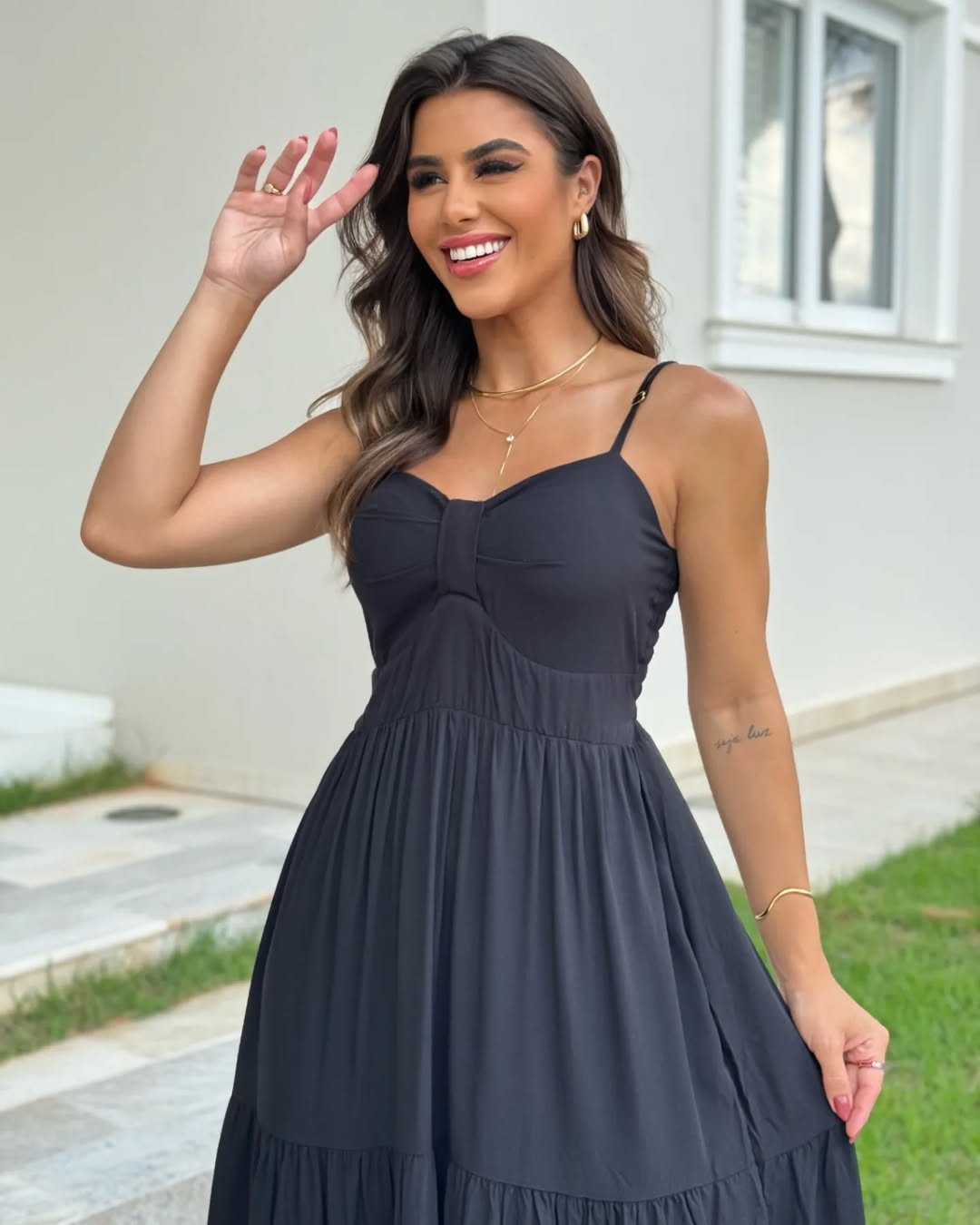 Vestido Mari Feminino - Preto