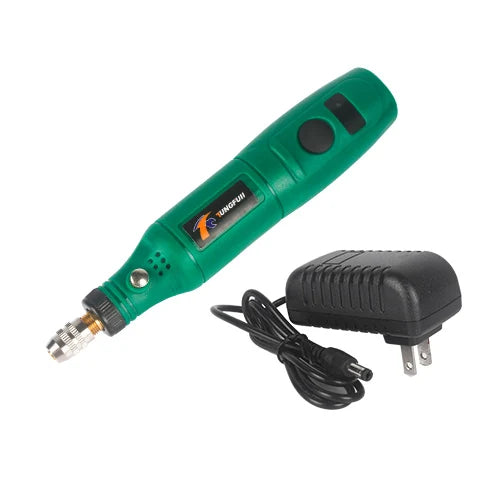 Kit de Gravação e Mini Furadeira Portátil Dremel TUNGFULL 18V | Ferramenta Elétrica de Alta Precisão