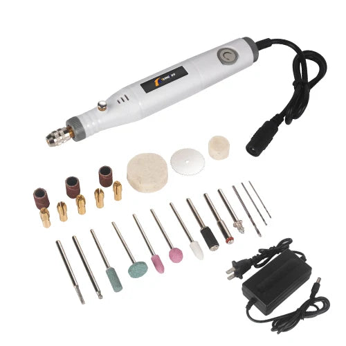 Kit de Gravação e Mini Furadeira Portátil Dremel TUNGFULL 18V | Ferramenta Elétrica de Alta Precisão