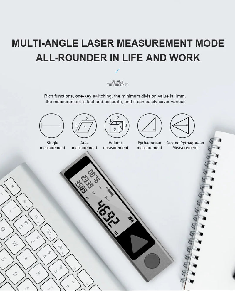 Trena Laser Mileseey M120 Pro – Precisão Profissional com Conectividade Bluetooth e Design Metálico Premium