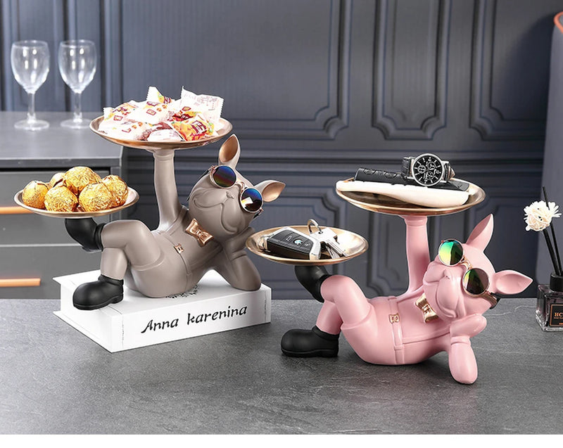 Estátua Bulldog Premium – Organização e Estilo em um Só Item