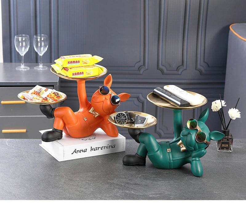 Estátua Bulldog Premium – Organização e Estilo em um Só Item