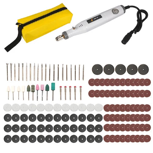 Kit de Gravação e Mini Furadeira Portátil Dremel TUNGFULL 18V | Ferramenta Elétrica de Alta Precisão