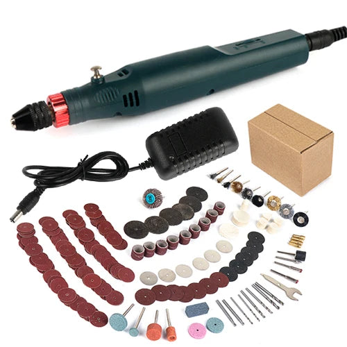 Kit de Gravação e Mini Furadeira Portátil Dremel TUNGFULL 18V | Ferramenta Elétrica de Alta Precisão