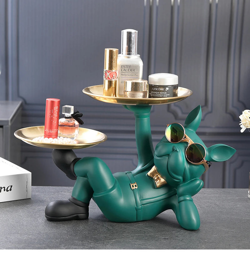 Estátua Bulldog Premium – Organização e Estilo em um Só Item