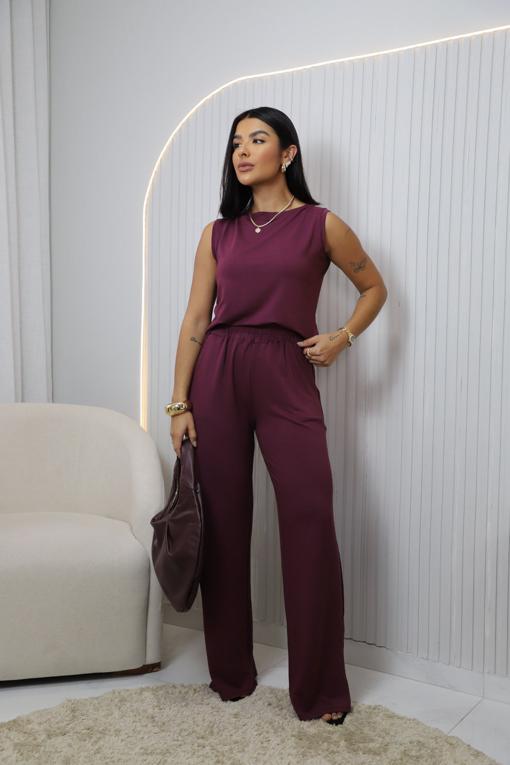 Conjunto Ayla Feminino - Marsala