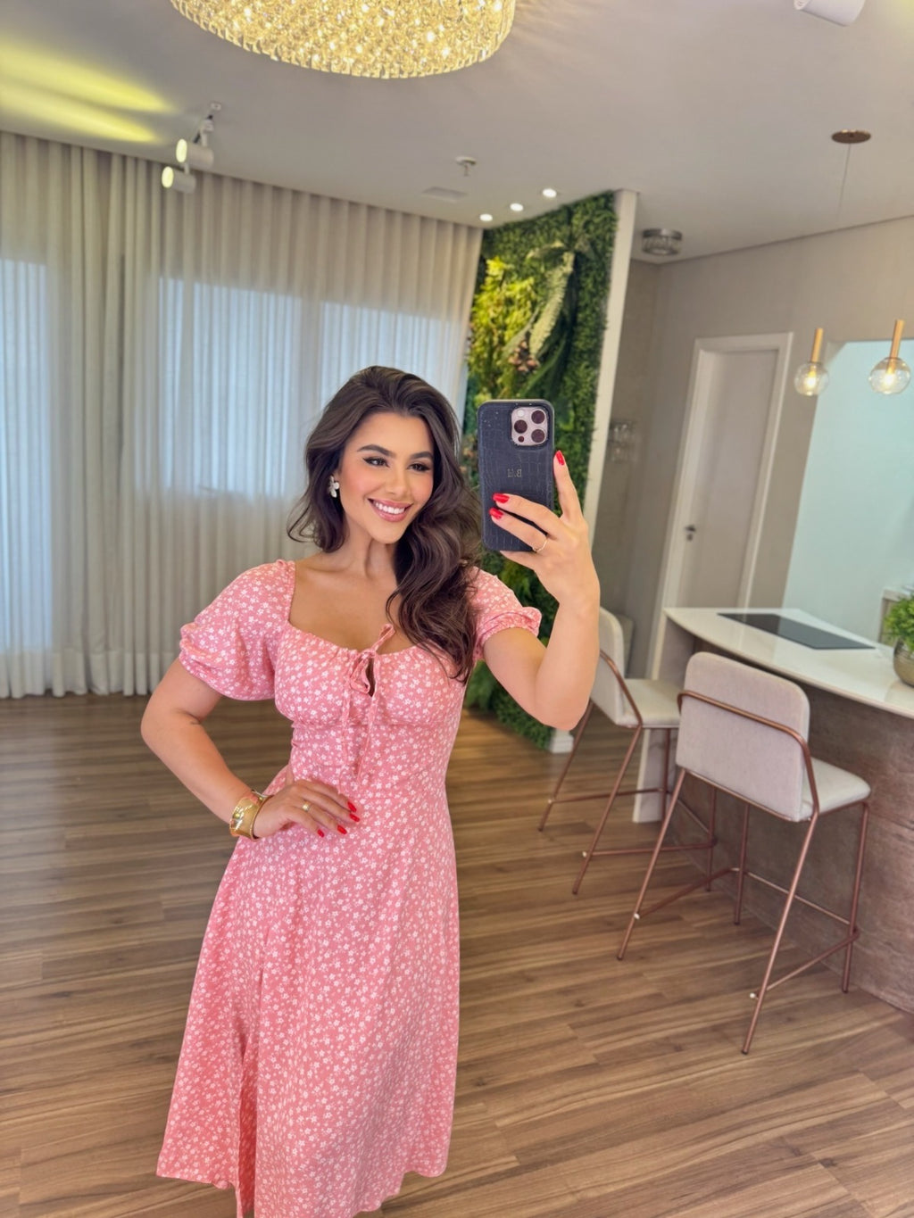 Vestido Olivia Feminino - Rosa