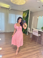 Vestido Olivia Feminino - Rosa