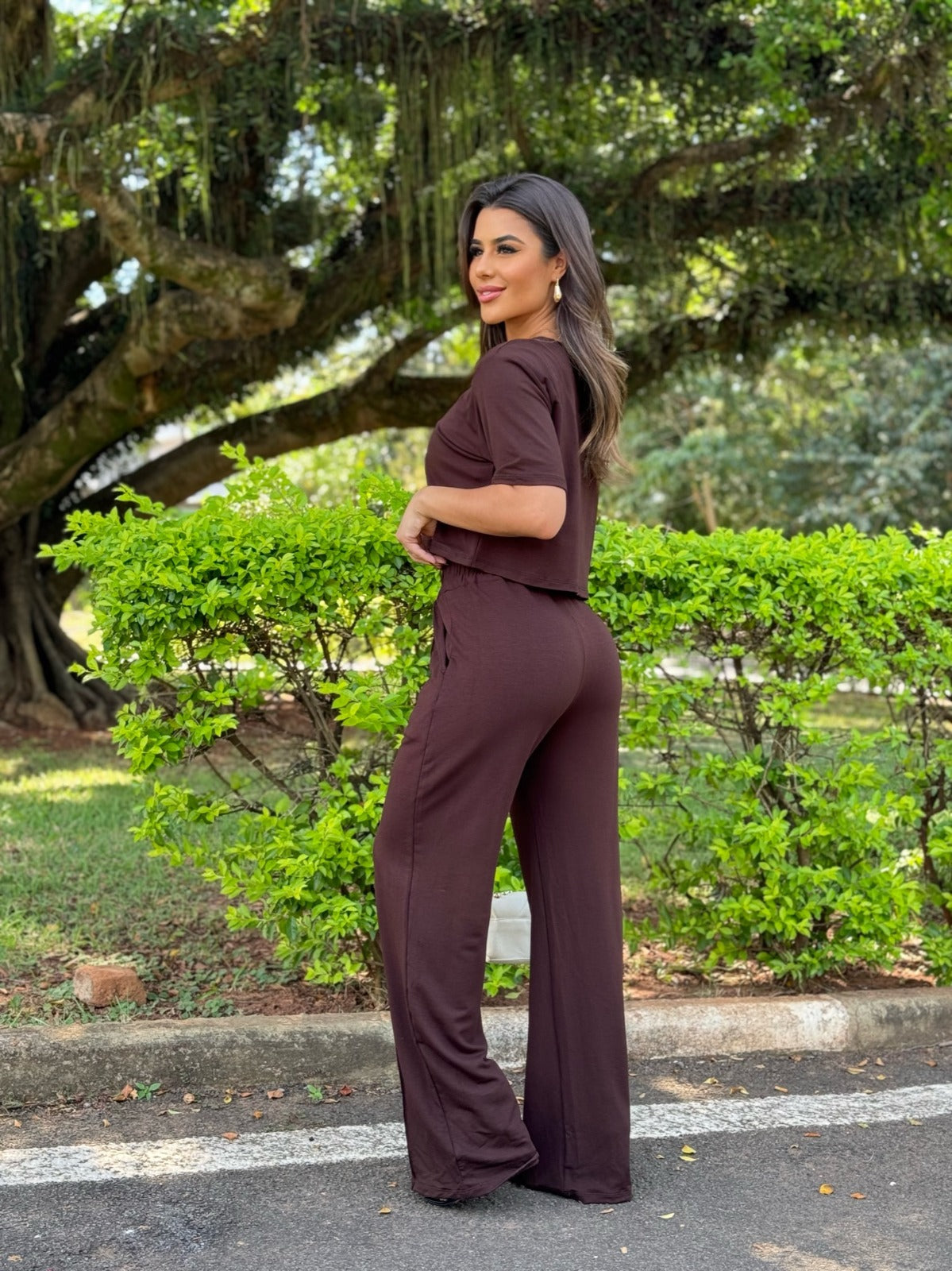 Conjunto Cloe Feminino - Marrom