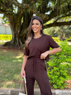 Conjunto Cloe Feminino - Marrom