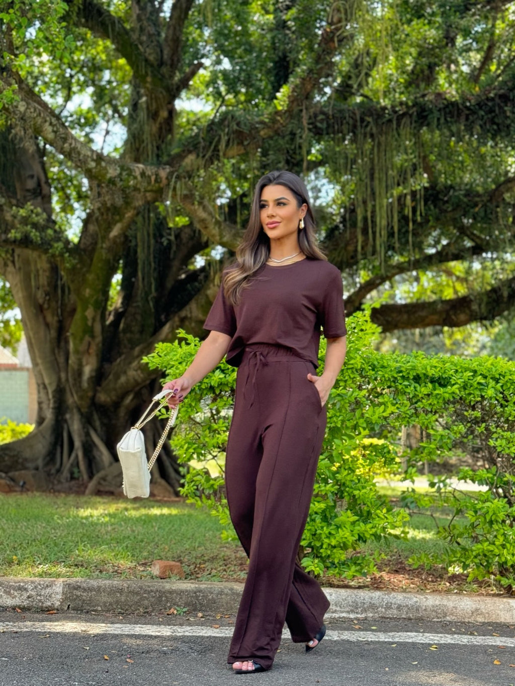 Conjunto Cloe Feminino - Marrom