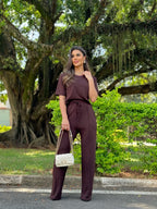 Conjunto Cloe Feminino - Marrom