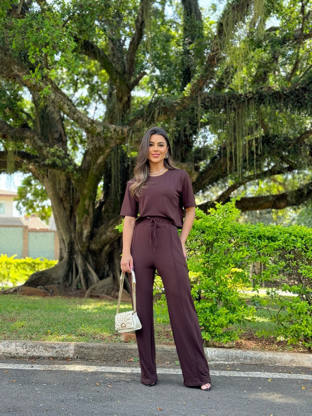 Conjunto Cloe Feminino - Marrom