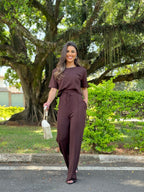 Conjunto Cloe Feminino - Marrom