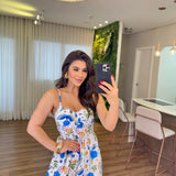 Vestido Mari Feminino - Azul