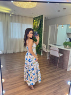 Vestido Mari Feminino - Azul