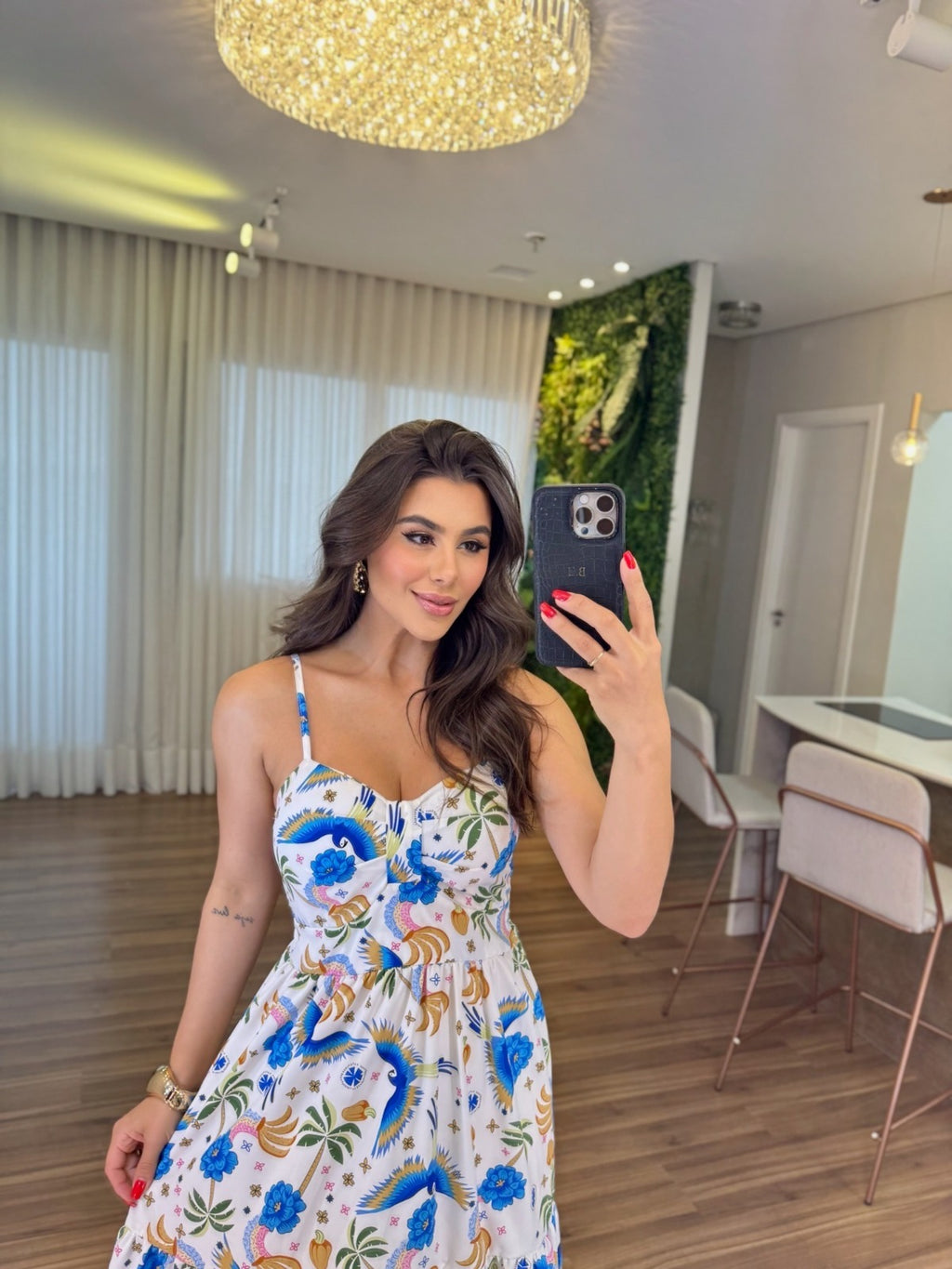 Vestido Mari Feminino - Azul