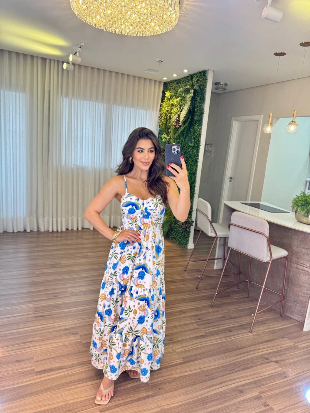 Vestido Mari Feminino - Azul