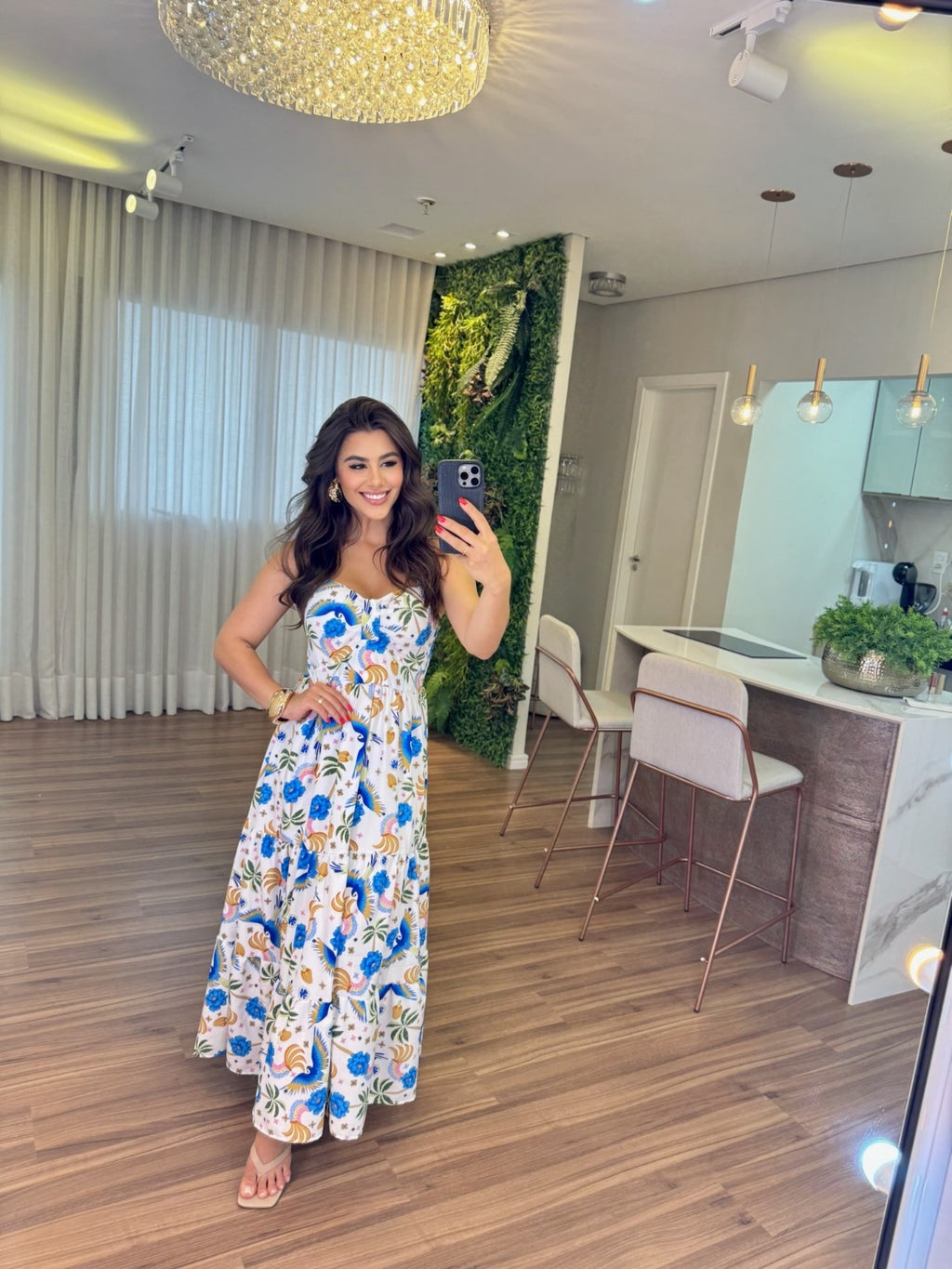 Vestido Mari Feminino - Azul