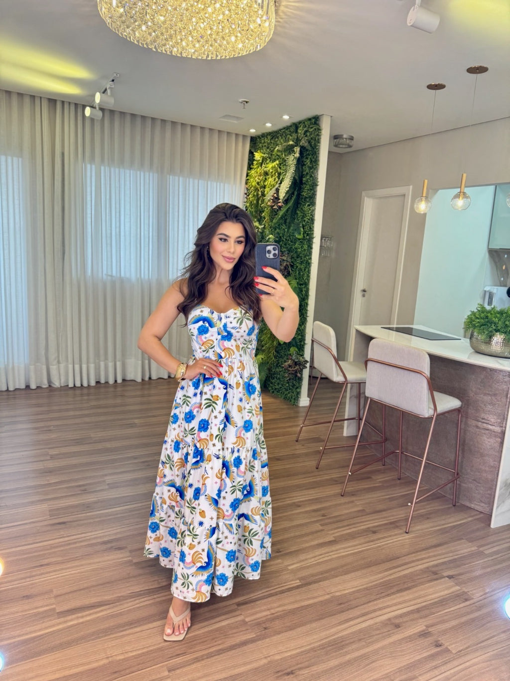 Vestido Mari Feminino - Azul