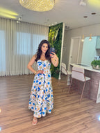 Vestido Mari Feminino - Azul