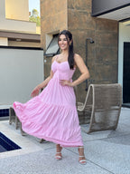 Vestido Mari Feminino - Rosa