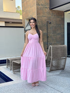 Vestido Mari Feminino - Rosa