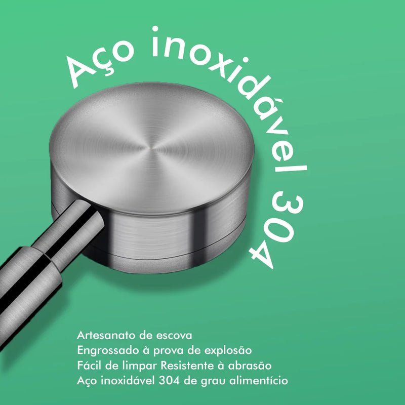 Chuveiro Ducha de Alta Pressão em Aço Inoxidável – Potência e Economia em Cada Jato