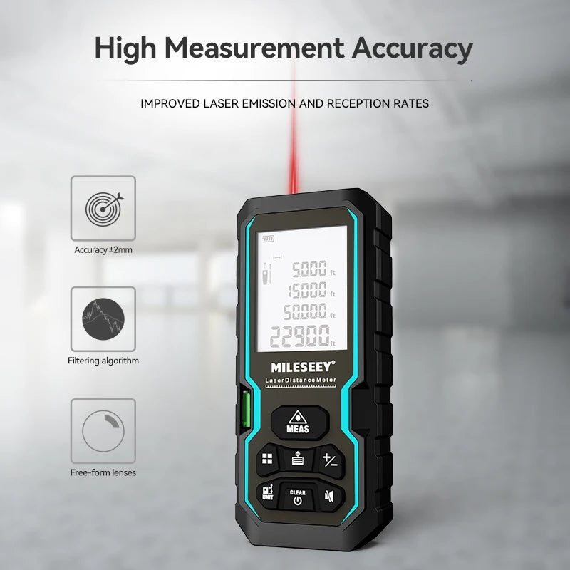 Trena Laser Mileseey D2, X5 e S6 – Medição Profissional com Máxima Precisão e Praticidade