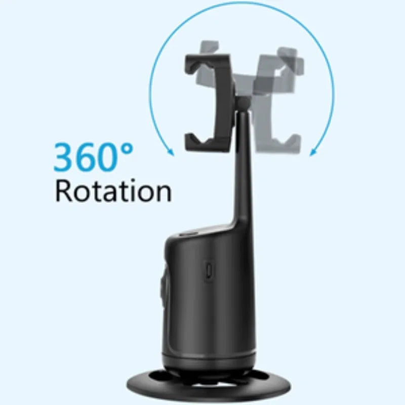 Suporte Inteligente com Rastreamento Automático 360° – Gravações Perfeitas Sem Mãos