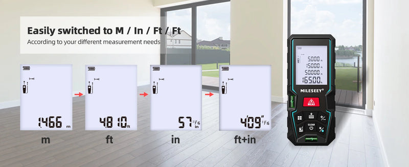 MILESEEY D5T – Trena Laser Medição Precisa com Tecnologia Bluetooth