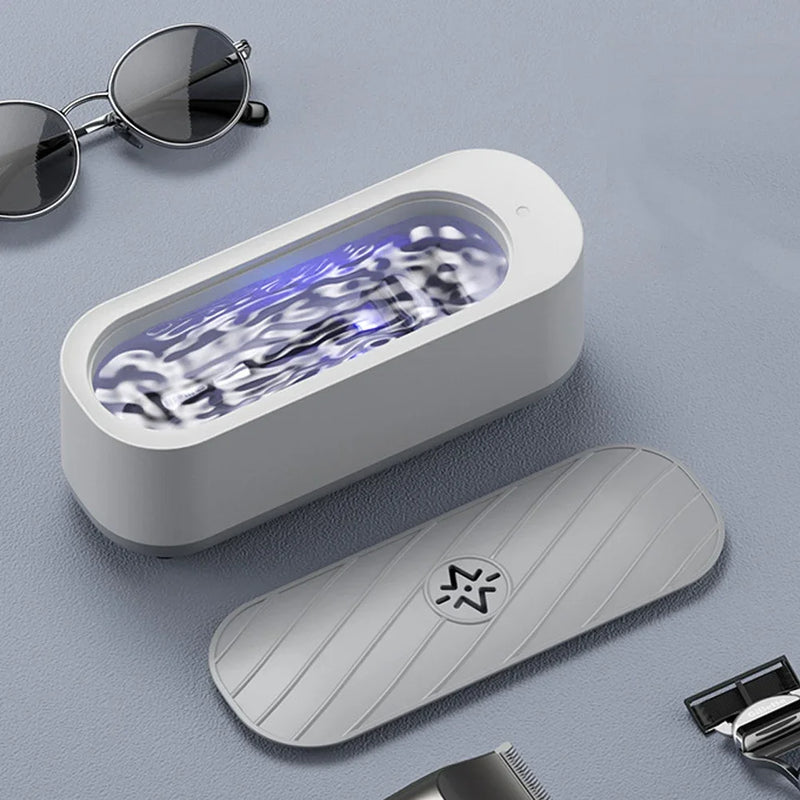 Limpador Ultrassônico Portátil Multiuso – Limpeza Profunda, Silenciosa e Tecnológica em Minutos