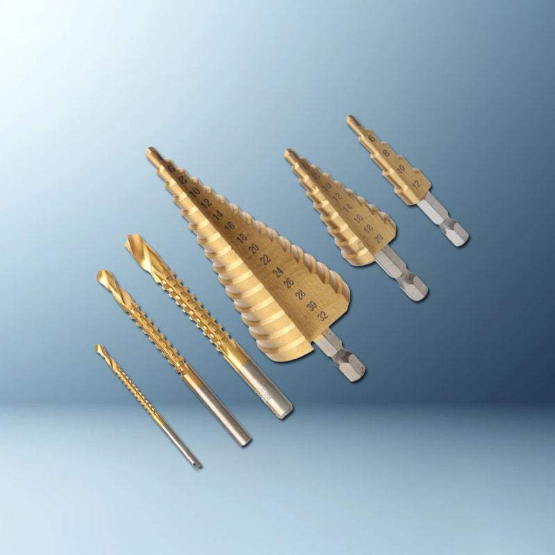 Kit com 6 Brocas em Cone para Metal – Alta Performance, Máxima Durabilidade