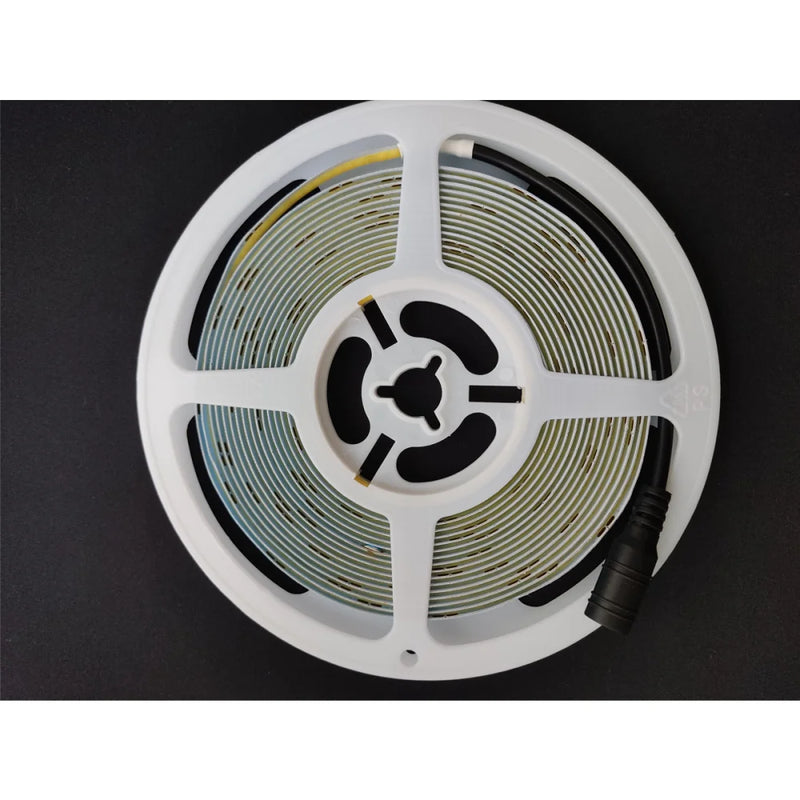 Fita LED COB 252 Leds/m 12V 5m – Branco Quente 3000K para Iluminação Contínua