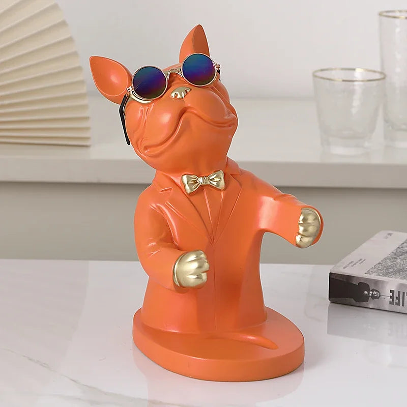 Estátua Bulldog Premium Porta Vinho – Sofisticação e Estilo na Sua Decoração