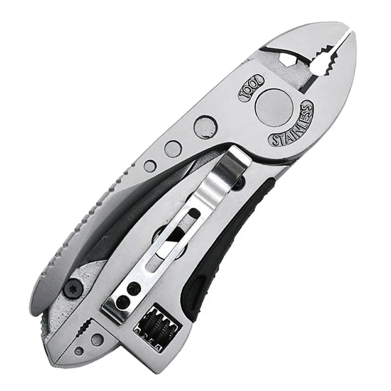 Ferramenta Multifuncional 9 em 1 Titanium – O Kit de Bolso Que Vai Com Você em Qualquer Aventura