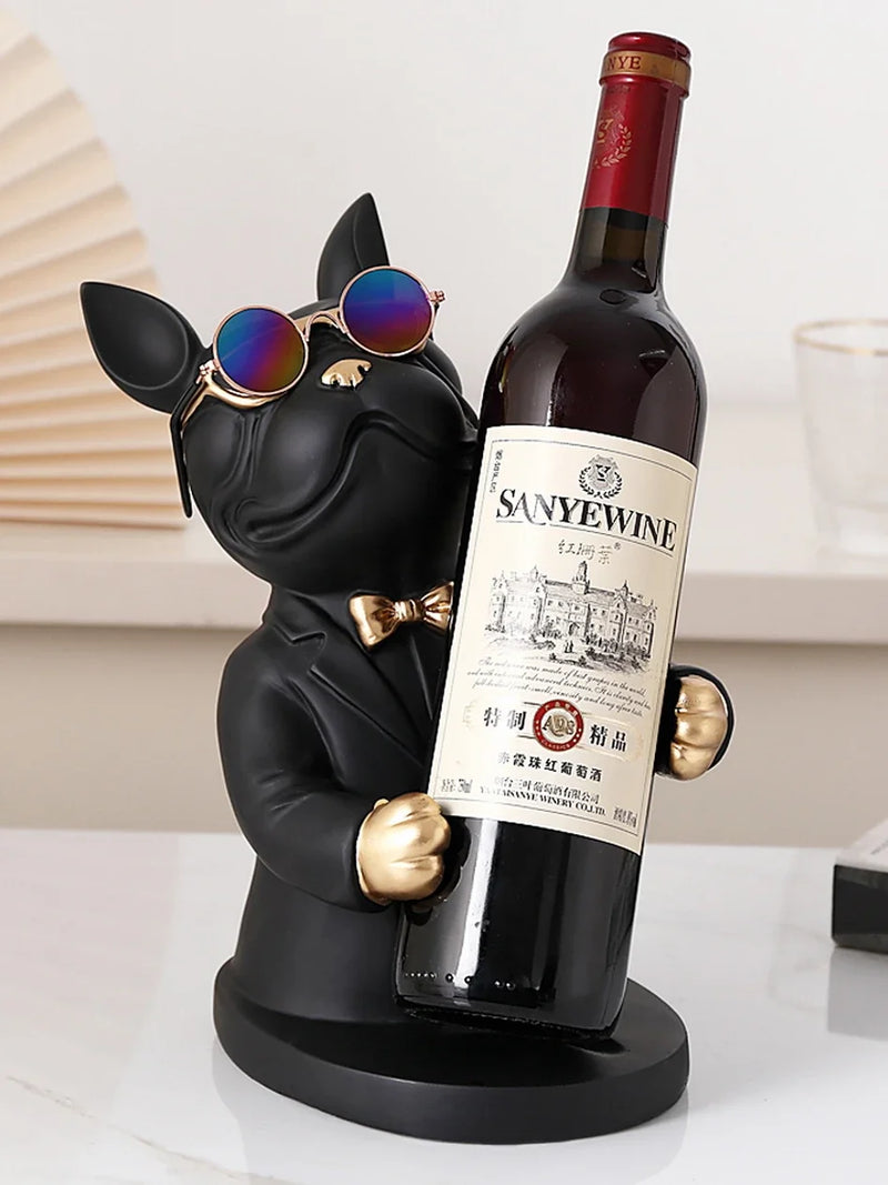 Estátua Bulldog Premium Porta Vinho – Sofisticação e Estilo na Sua Decoração