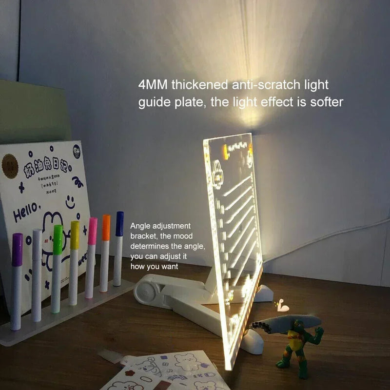 Luminária Decorativa de Escrita – Personalize, Ilumine e Inspire