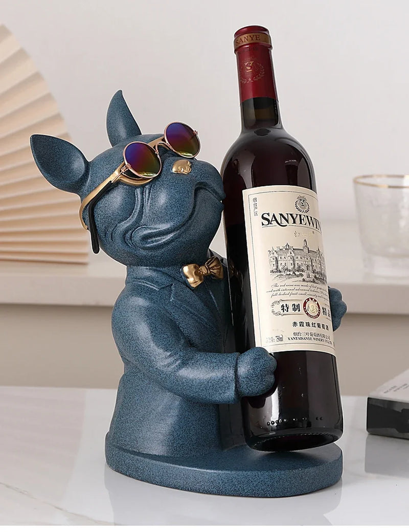 Estátua Bulldog Premium Porta Vinho – Sofisticação e Estilo na Sua Decoração