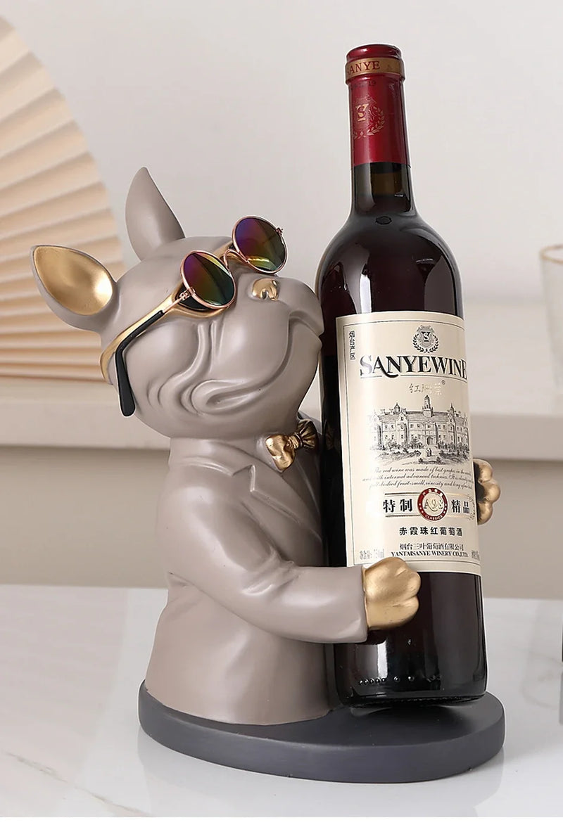 Estátua Bulldog Premium Porta Vinho – Sofisticação e Estilo na Sua Decoração