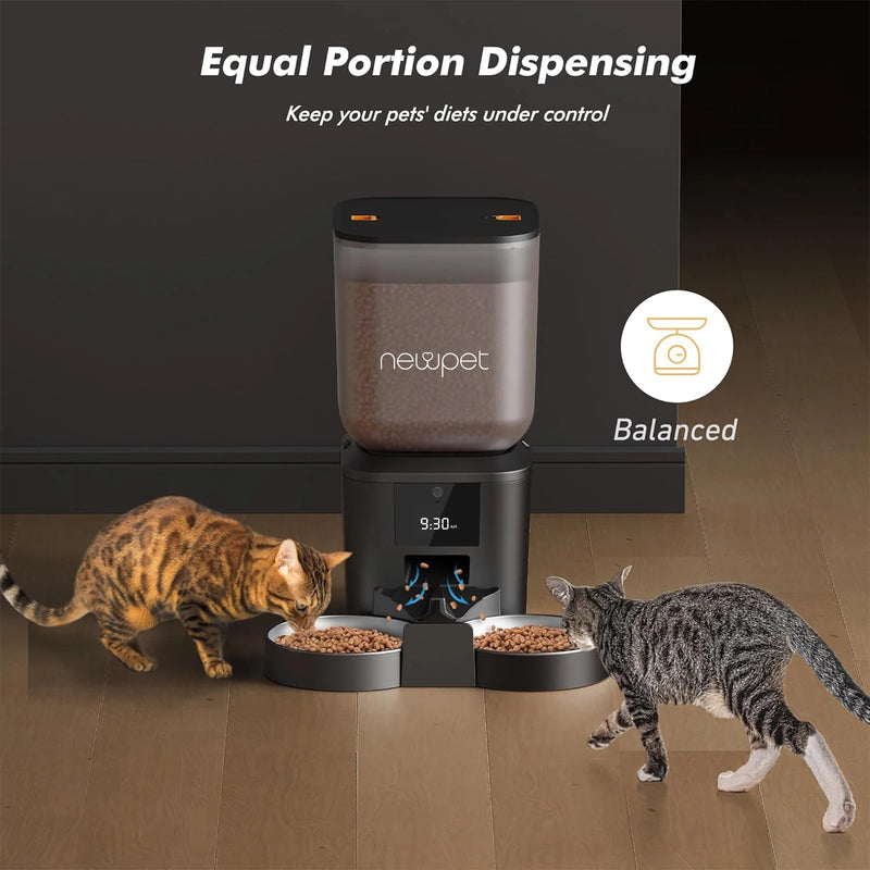Alimentador Automático Inteligente para Pets  | Com Controle via Botão | Capacidade 8L | Ideal para Gatos e Cães