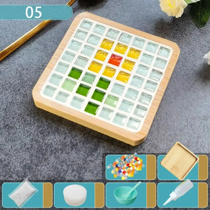 Kit Mosaico e Bambu com Peças Coloridas – Criatividade, Sustentabilidade e Diversão para os Pequenos