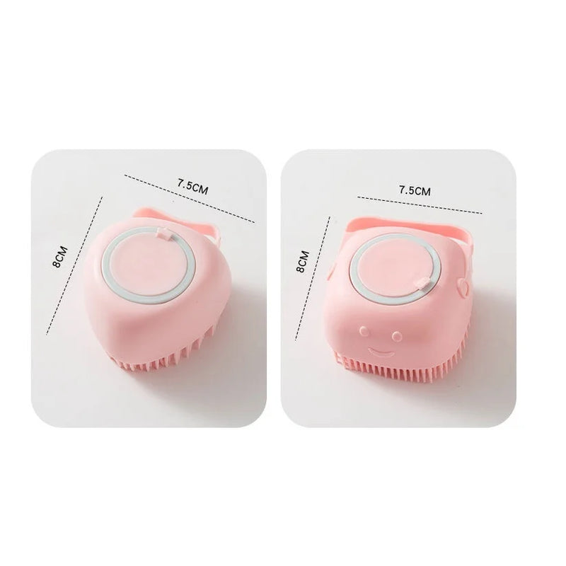 Escova de Silicone para Banho com Dispenser Integrado – Praticidade e Conforto para Toda a Família