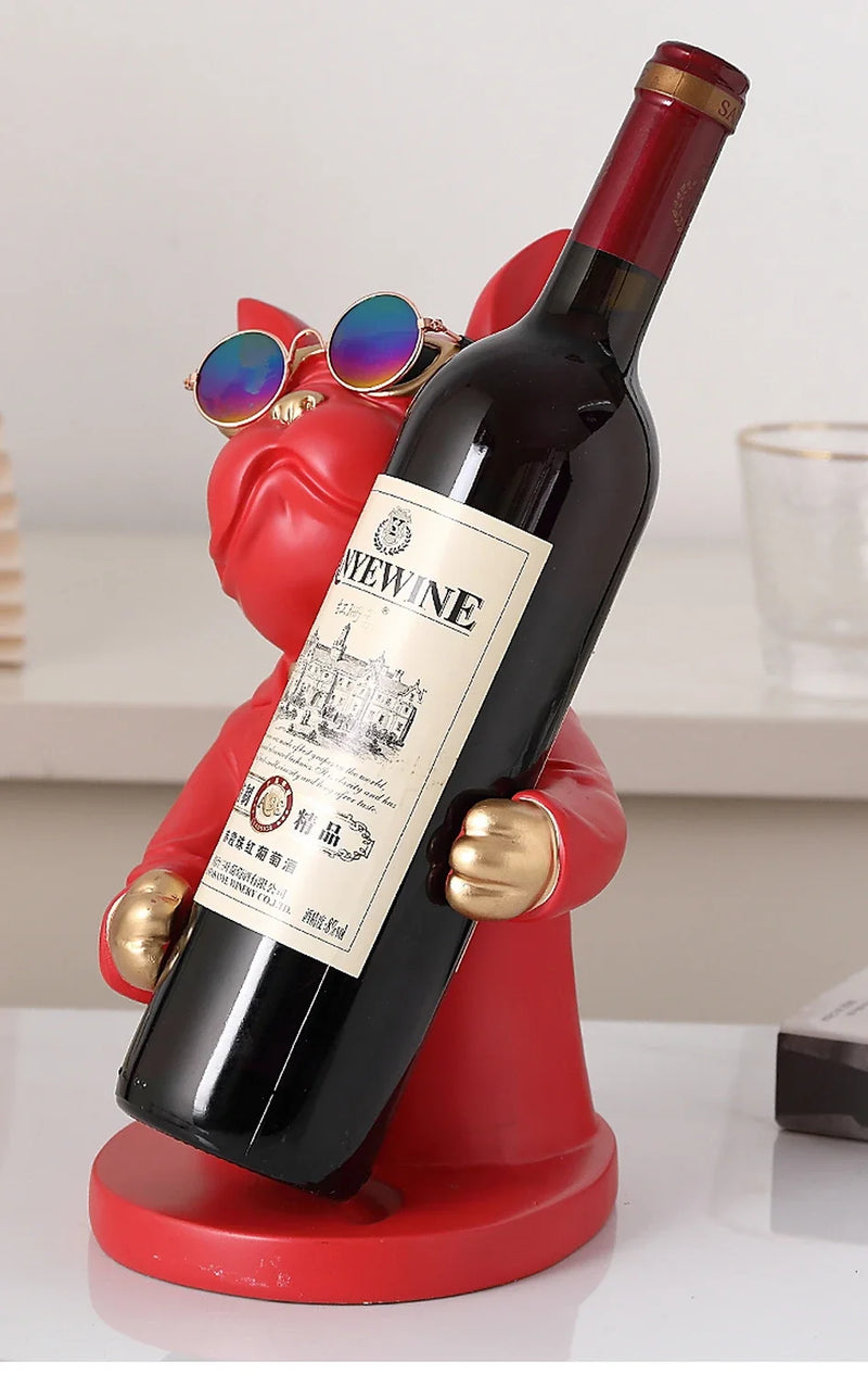 Estátua Bulldog Premium Porta Vinho – Sofisticação e Estilo na Sua Decoração