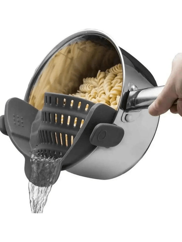 Escorredor de Silicone com Clipe Universal – Drene com Facilidade e Sem Bagunça