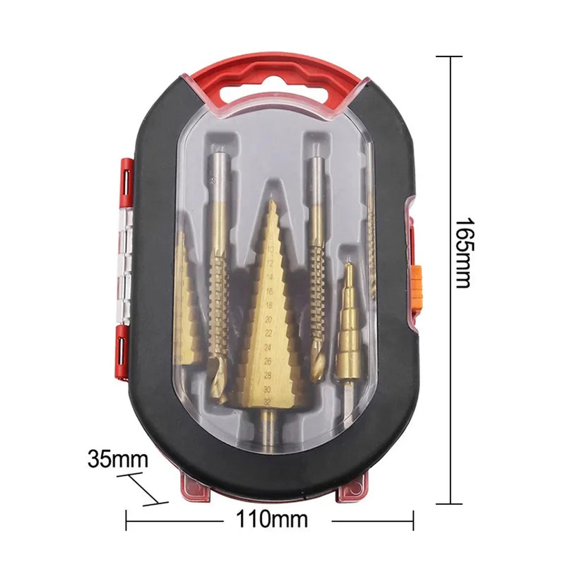 Kit com 6 Brocas em Cone para Metal – Alta Performance, Máxima Durabilidade
