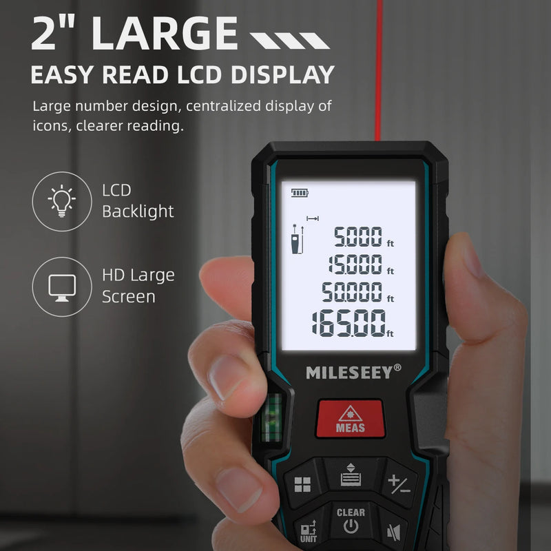 MILESEEY D5T – Trena Laser Medição Precisa com Tecnologia Bluetooth