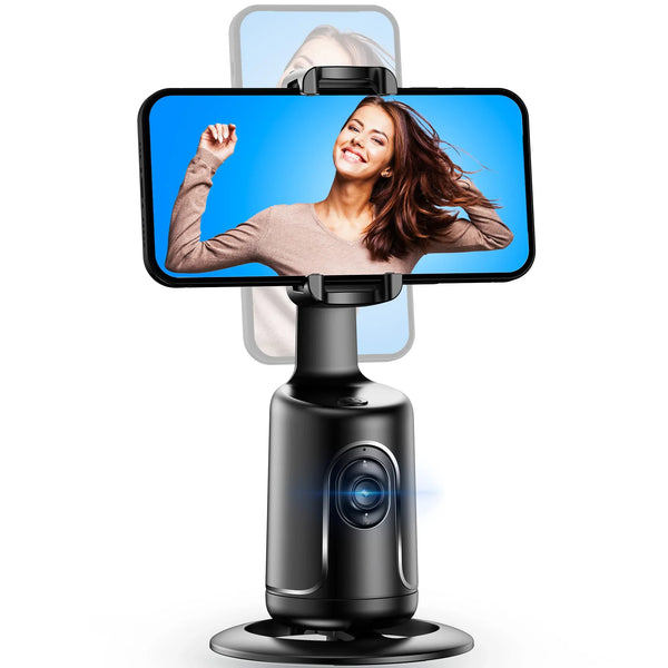 Suporte Inteligente com Rastreamento Automático 360° – Gravações Perfeitas Sem Mãos