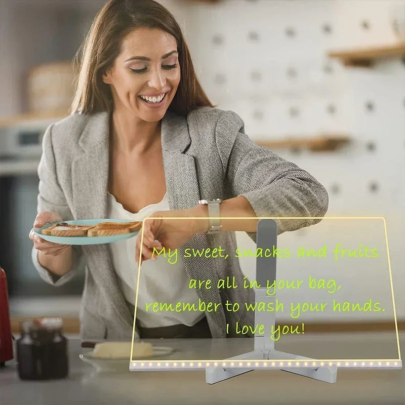Luminária Decorativa de Escrita – Personalize, Ilumine e Inspire