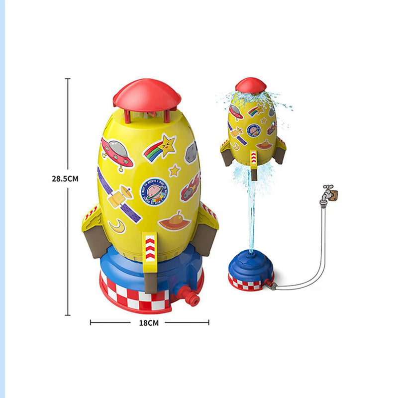 Brinquedo Foguete Giratório com Jato D'Água – Diversão ao Ar Livre para Crianças